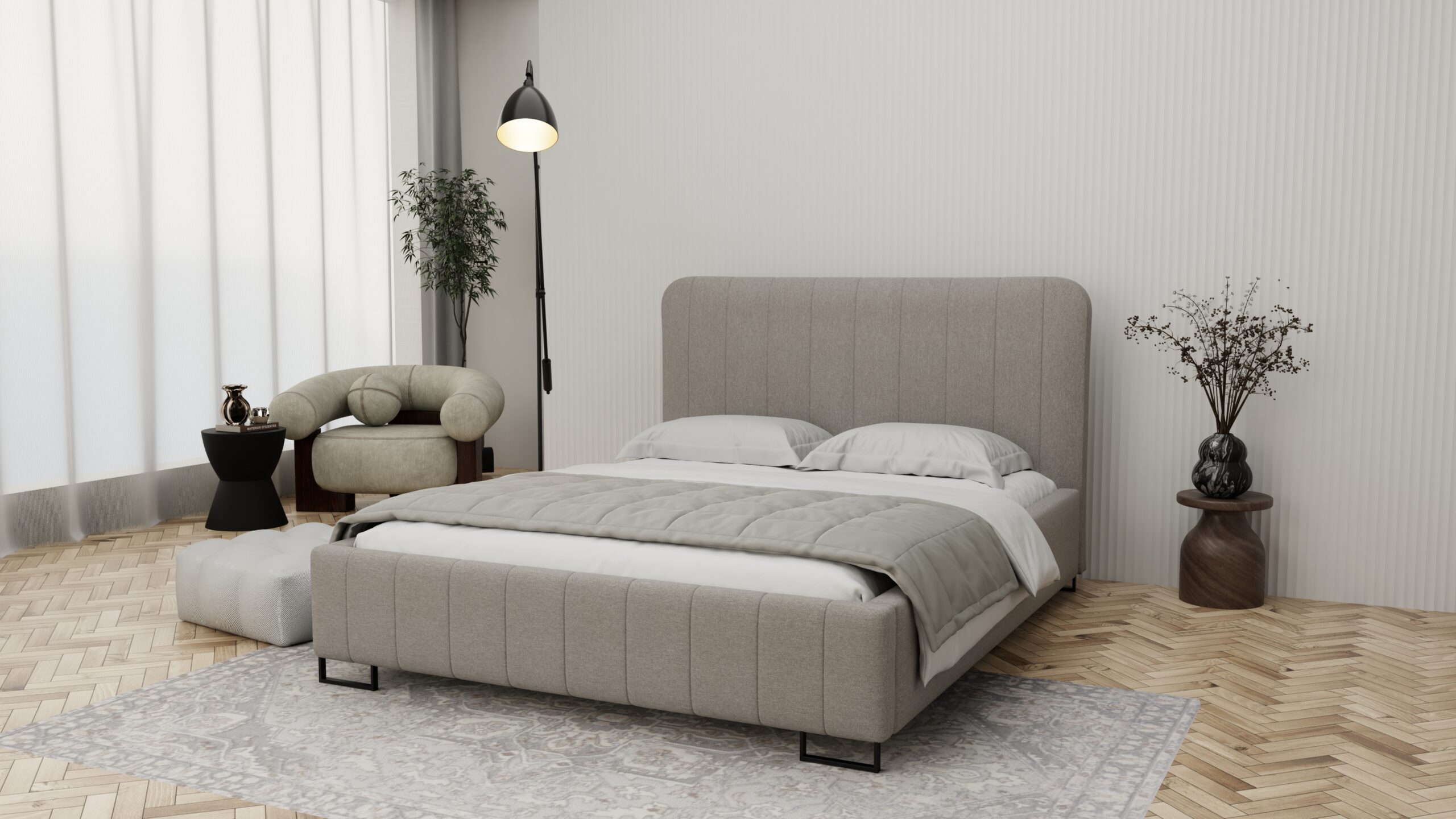 łóżko tapicerowane Vela